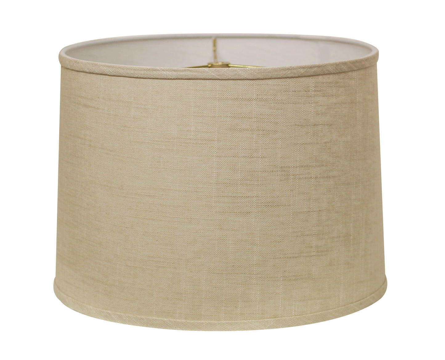 Natural linen drum lampshade