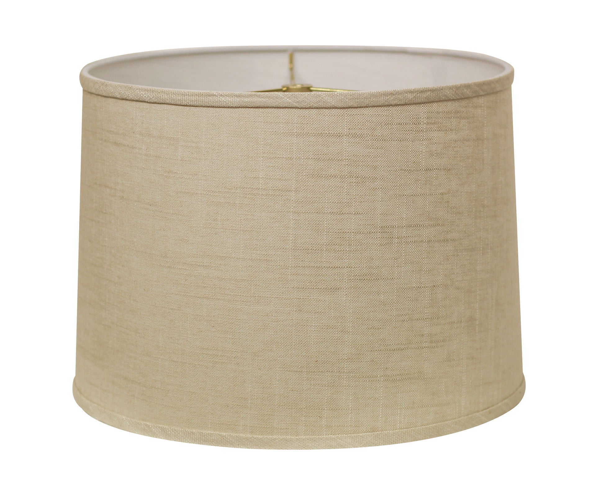 Natural linen drum lampshade