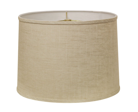 Natural linen drum lampshade