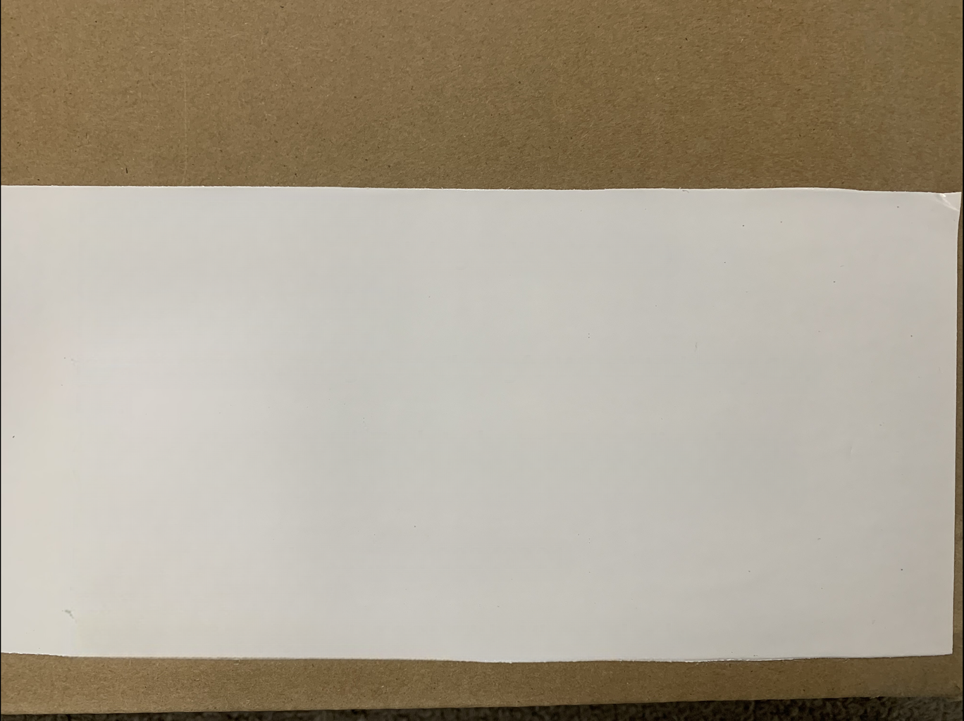 Premium white shipping box