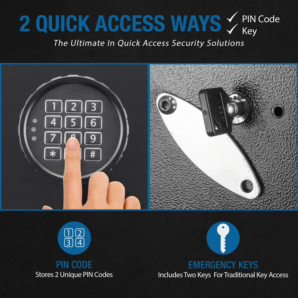 Digital keypad for safe access