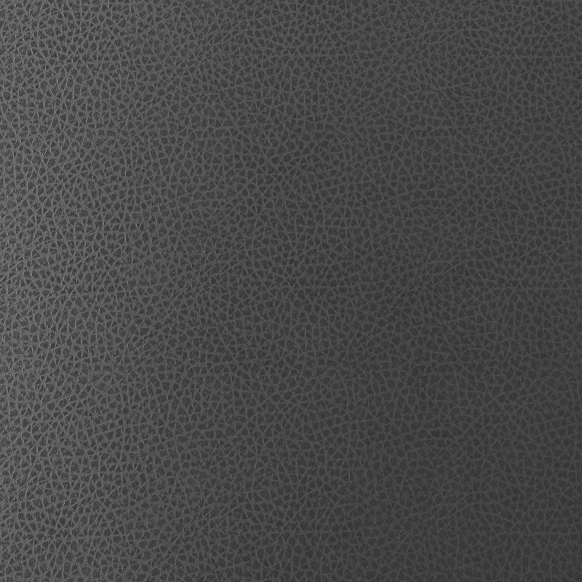 Dark grey textured vegan leather upholstery fabric