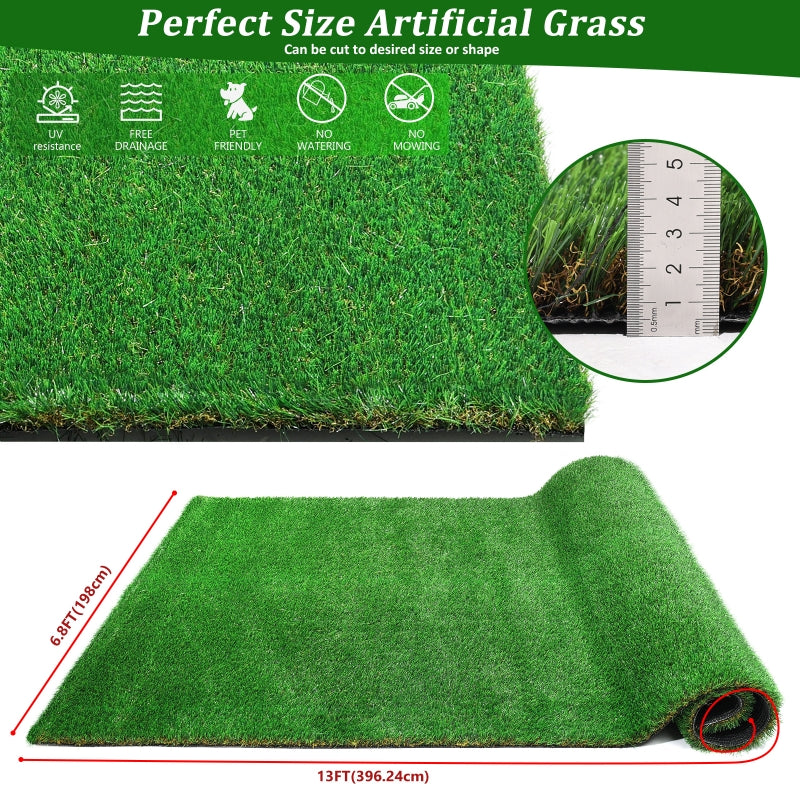 Realistic artificial grass mat