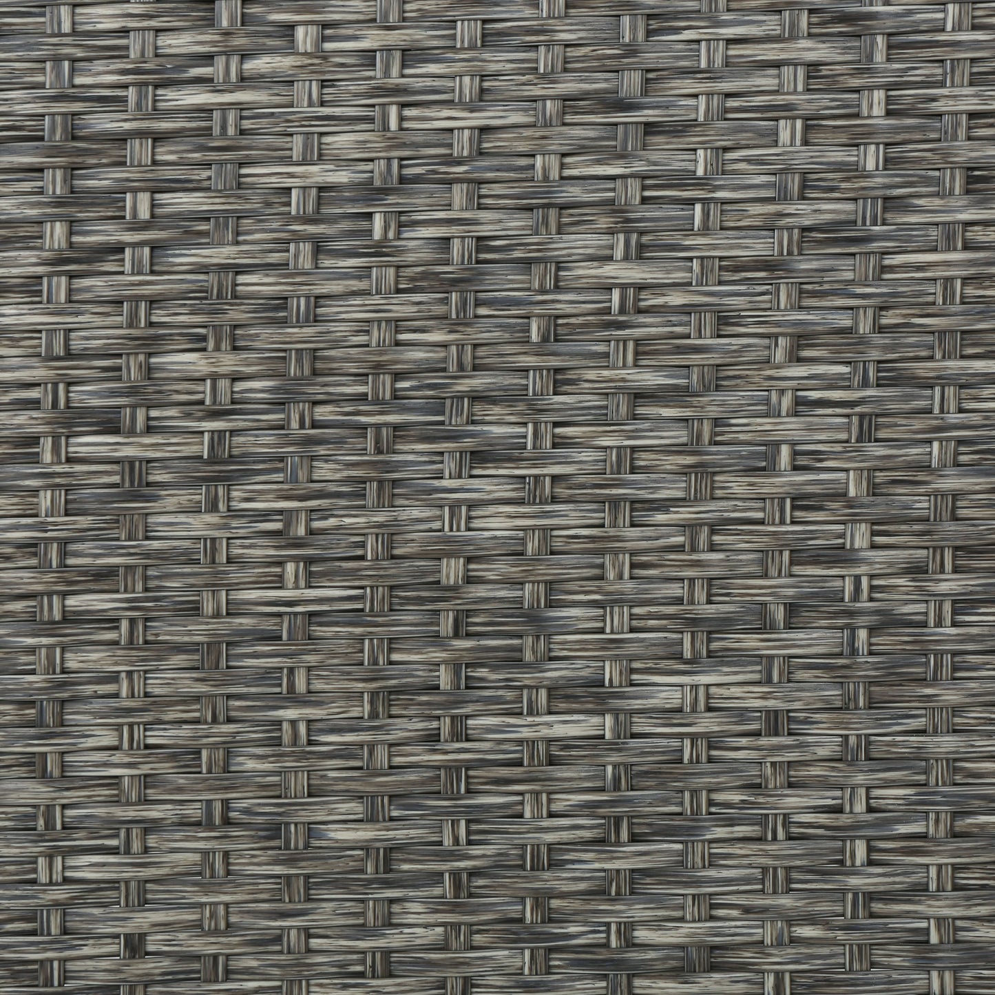 Closeup of gray woven wicker texture with visible weave pattern