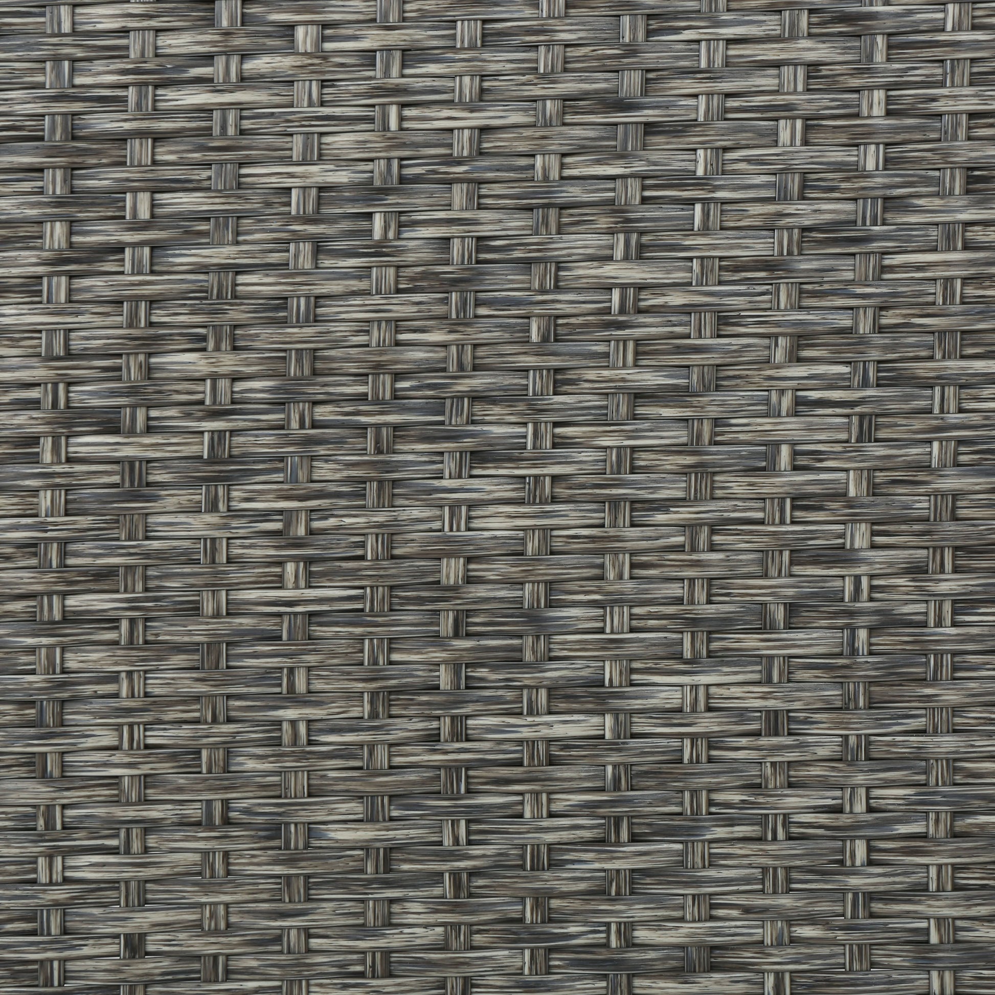 Closeup of gray woven wicker texture with visible weave pattern