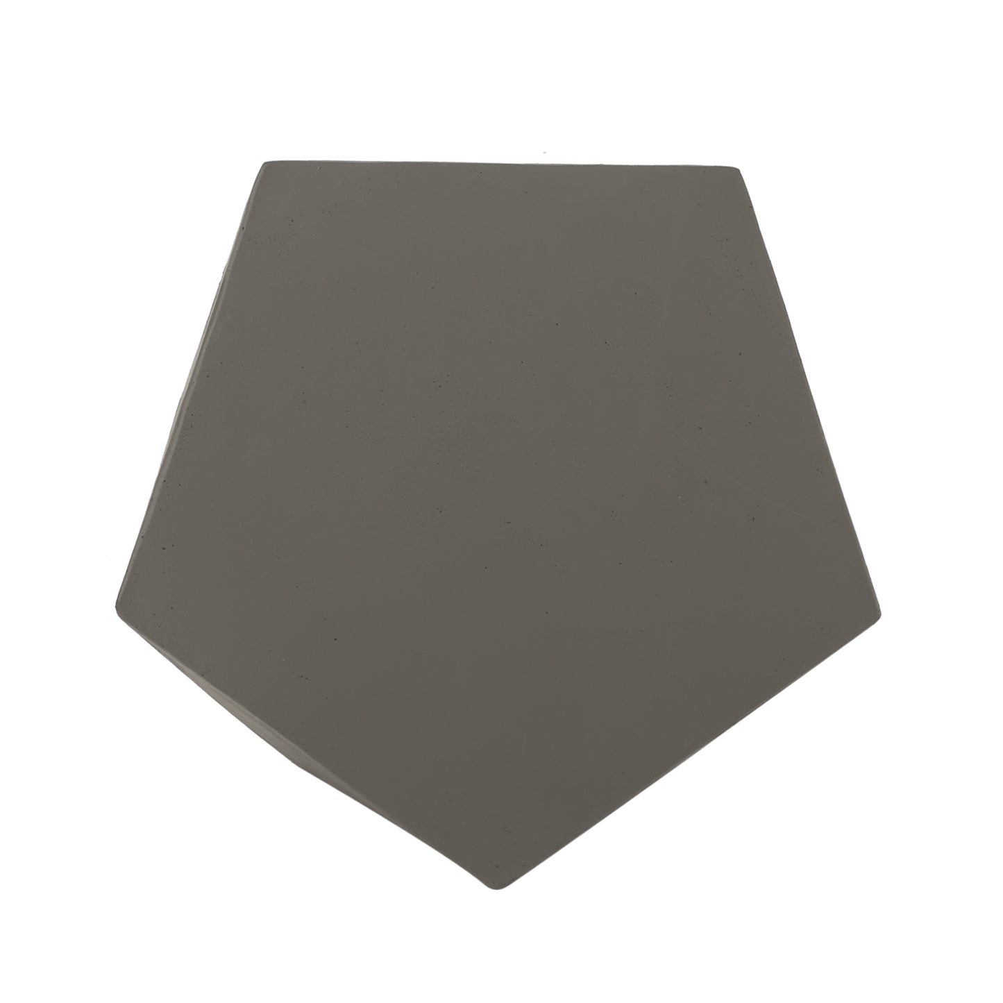 Slate gray geometric concrete shelf