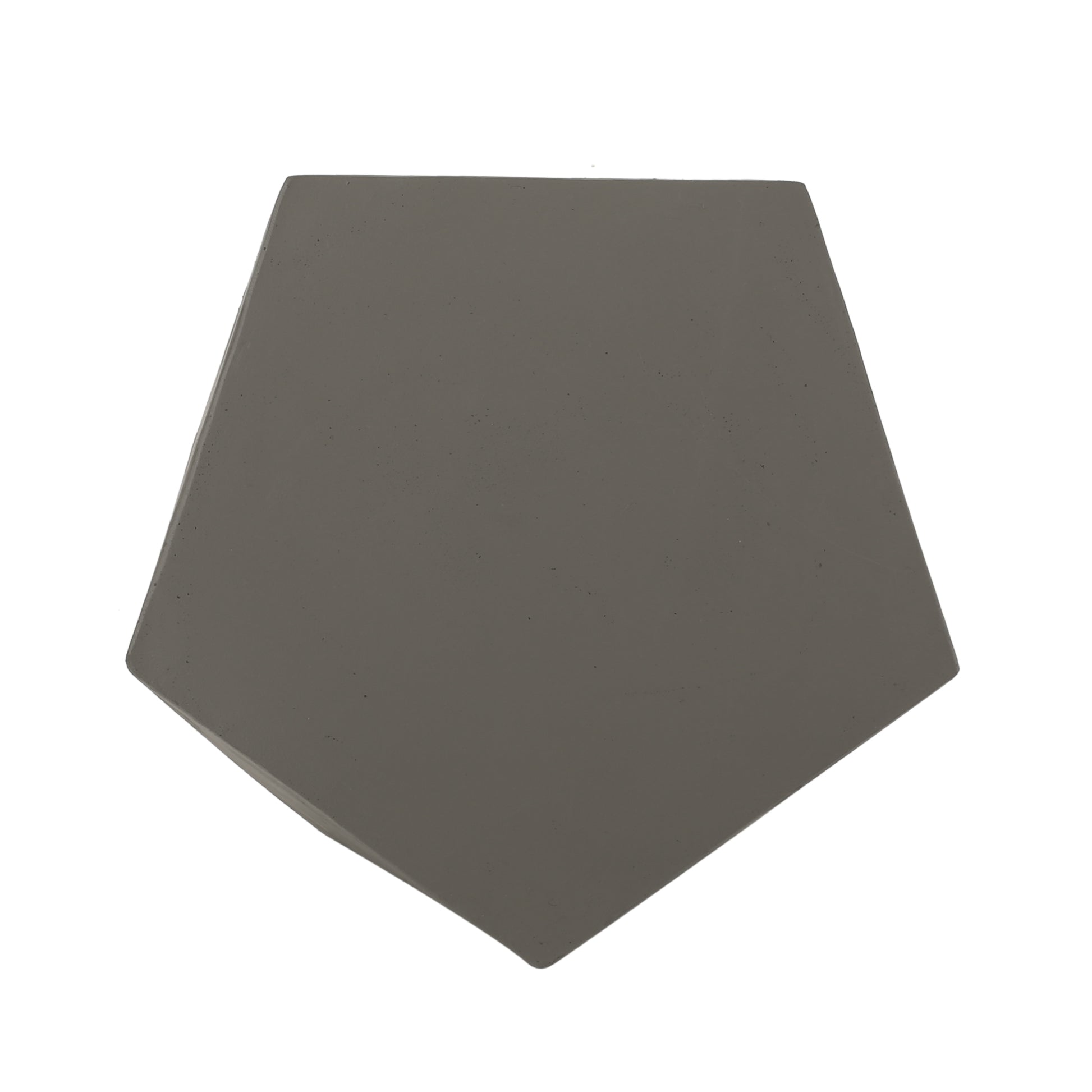Slate gray geometric concrete shelf