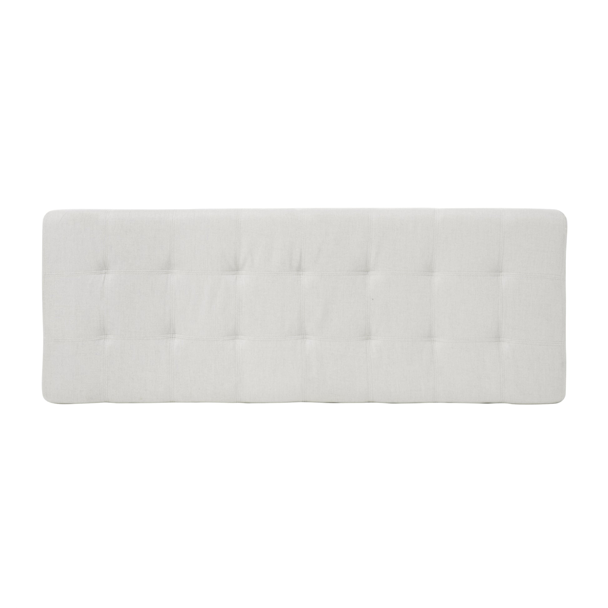 Tufted linen headboard