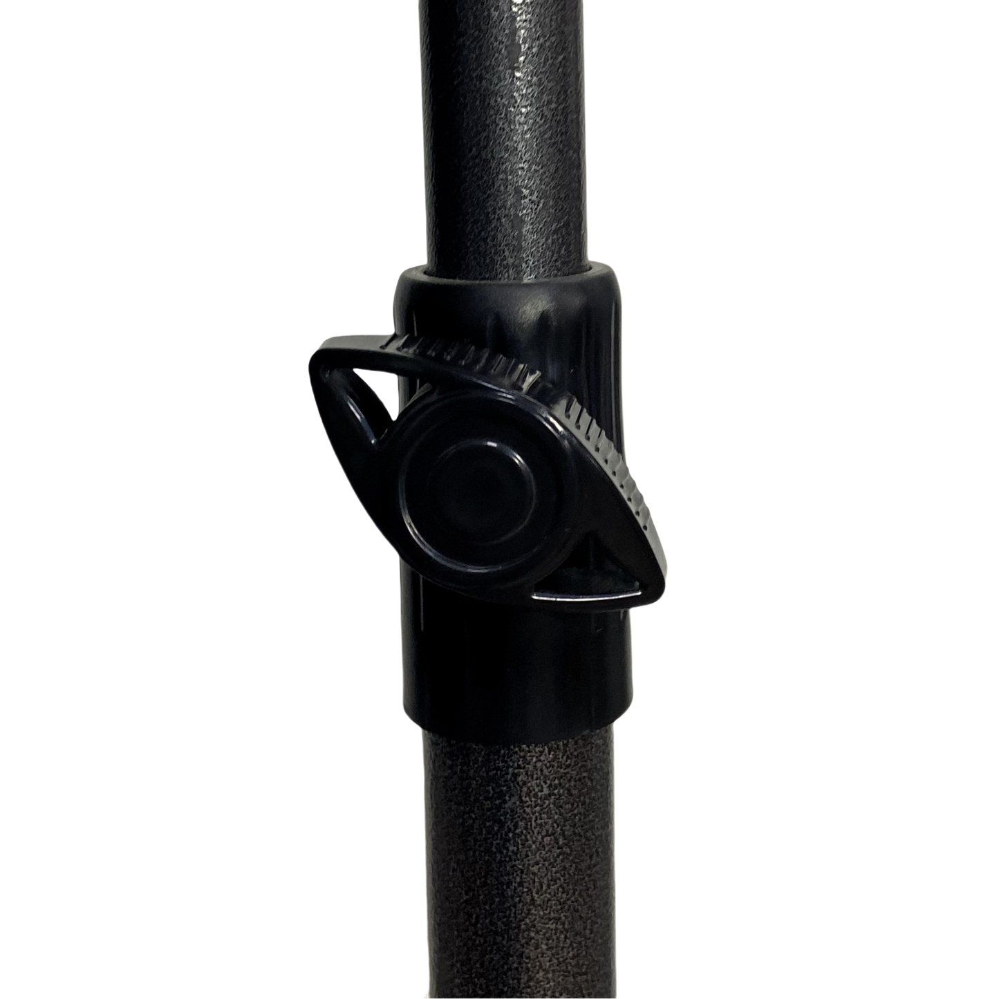 Black adjustable clamp for umbrella pole