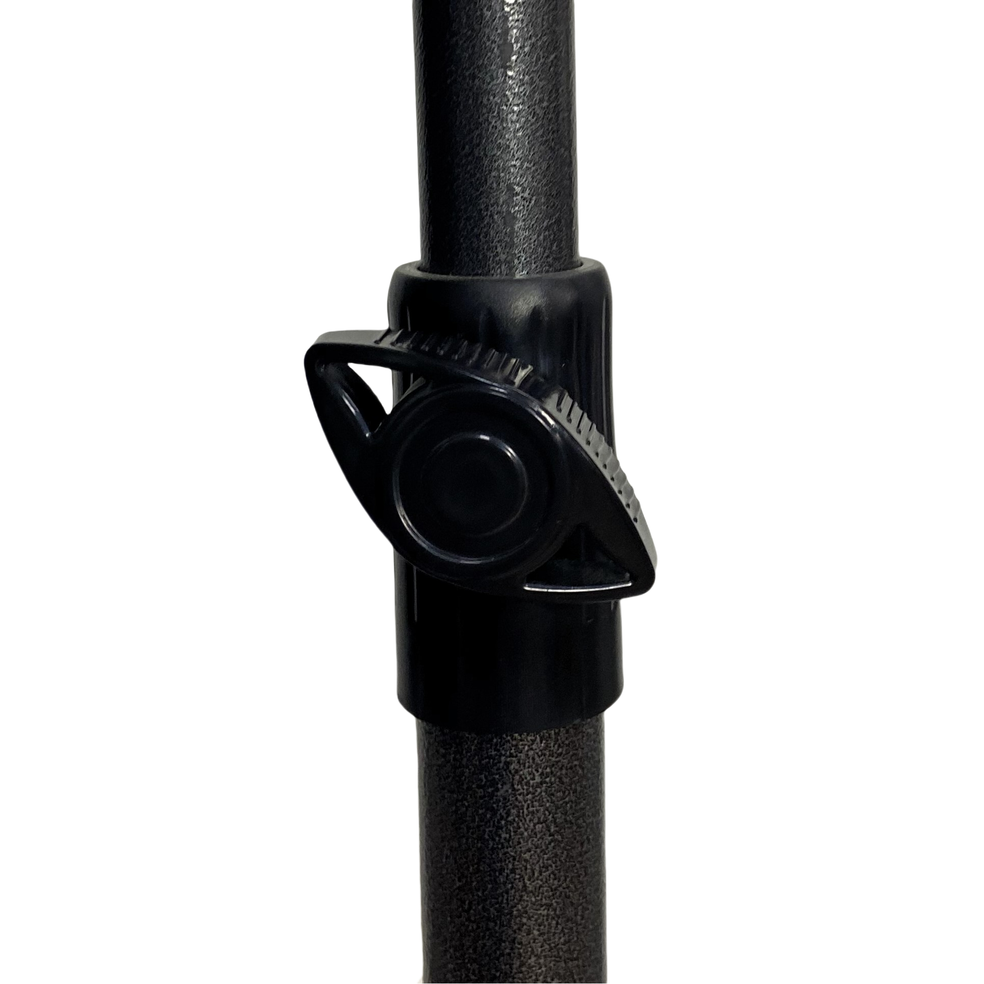 Black adjustable clamp for umbrella pole