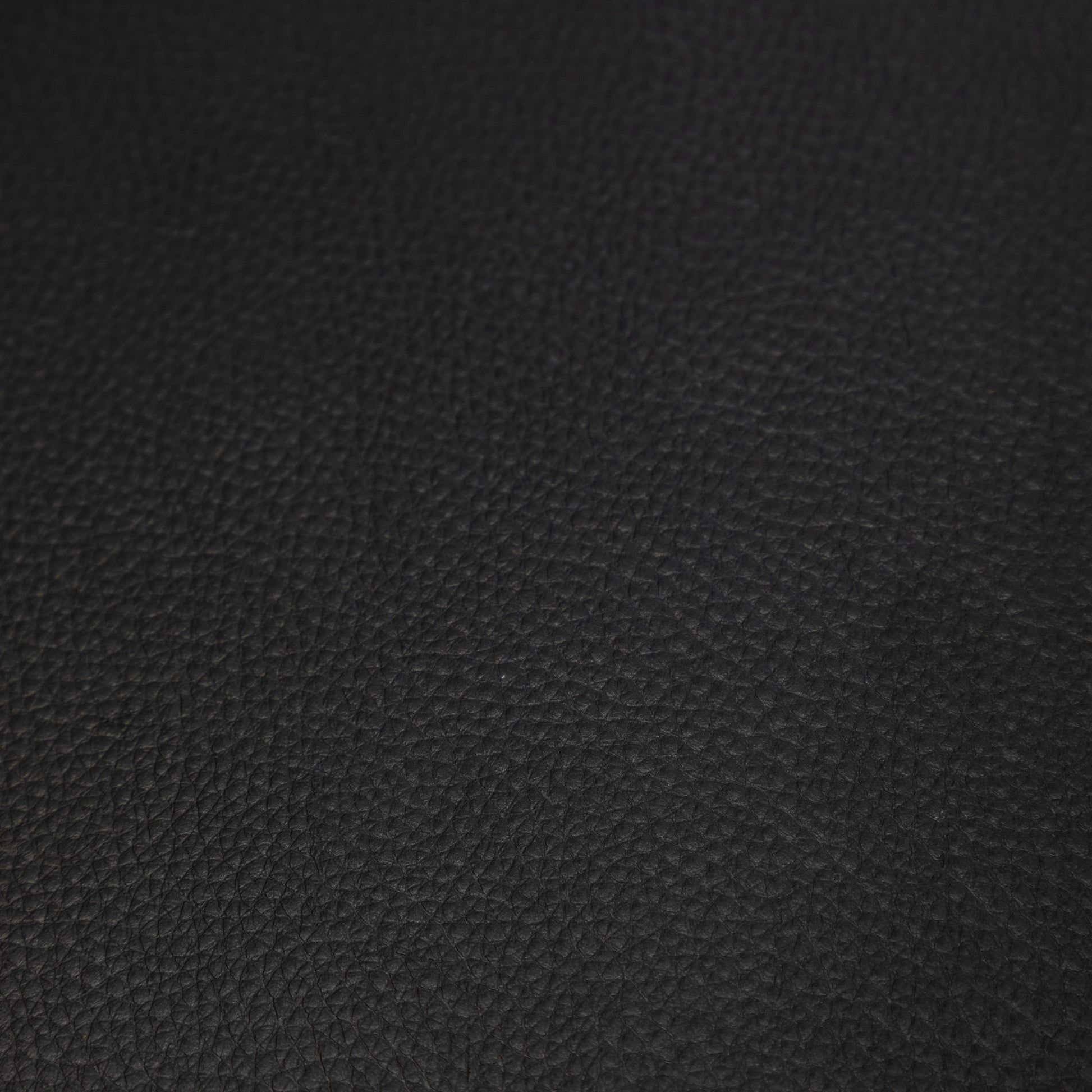 Closeup of black pebbled leather texture