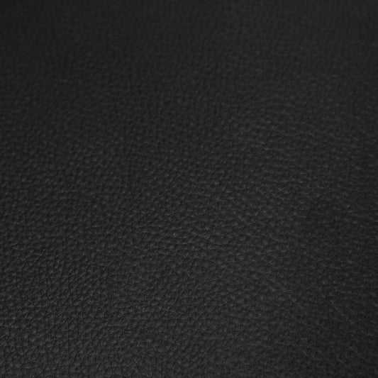 Closeup of black pebbled leather texture