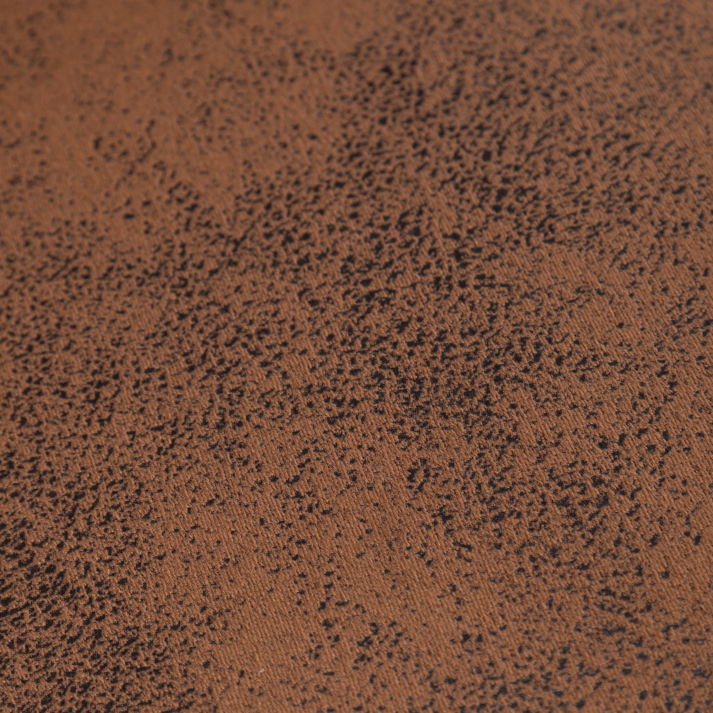 Rich brown textured fabric with subtle black speckles