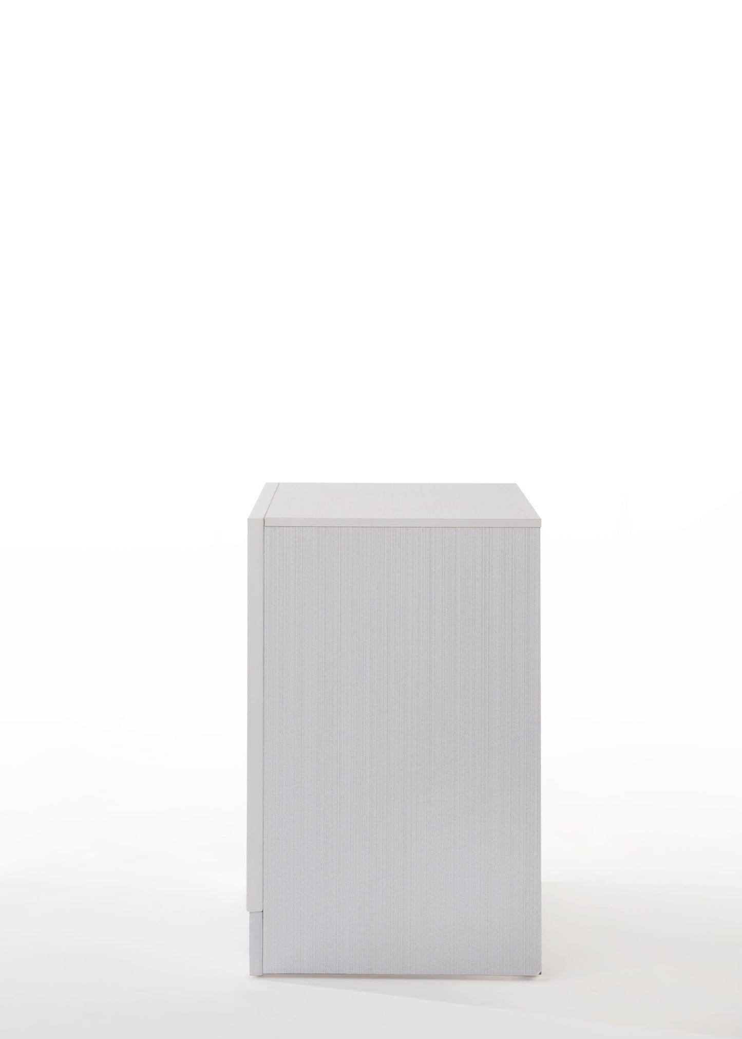 Minimalist grey textured storage cabinet