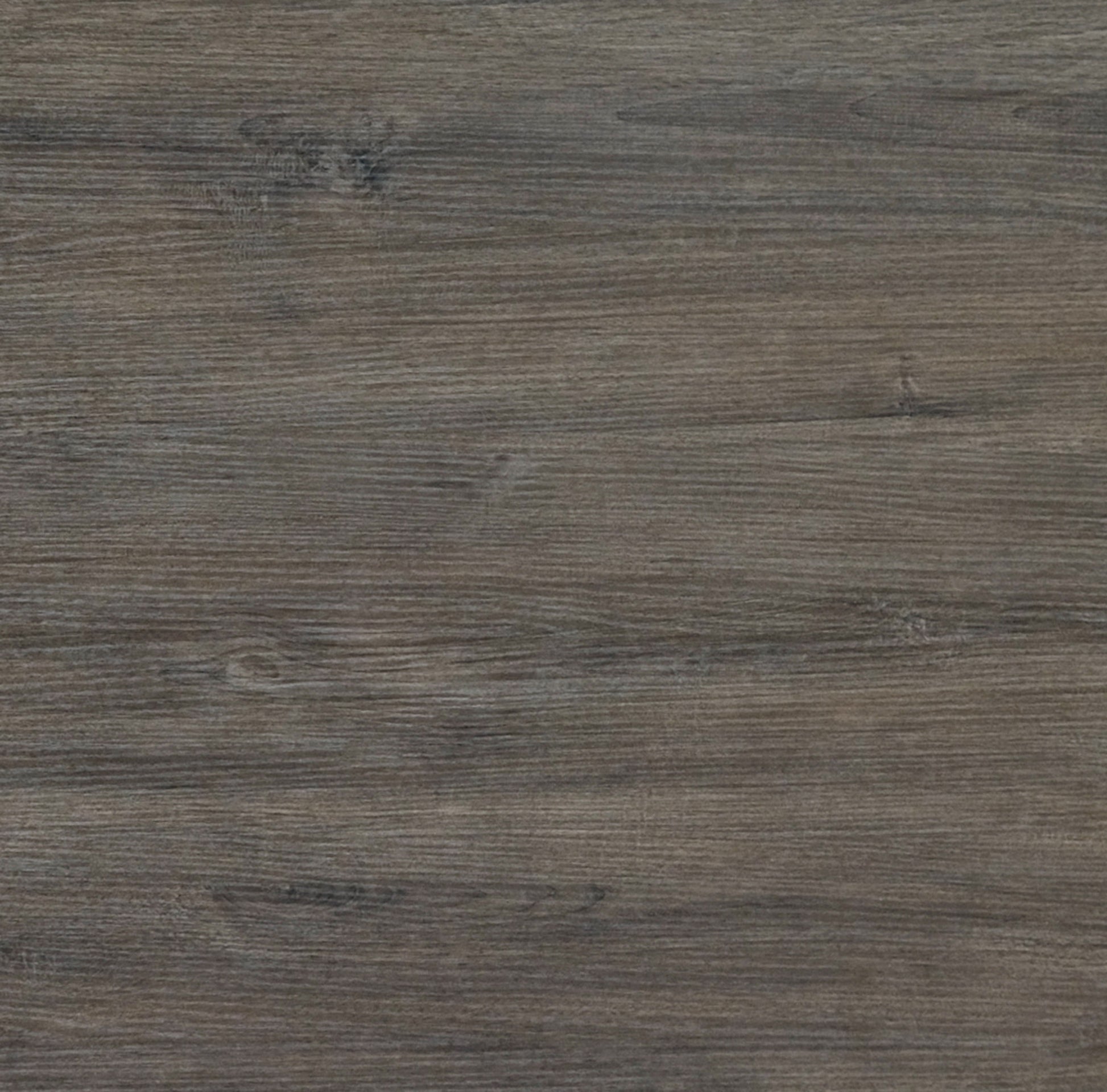 Rustic gray wood grain laminate flooring sample with natural texture
