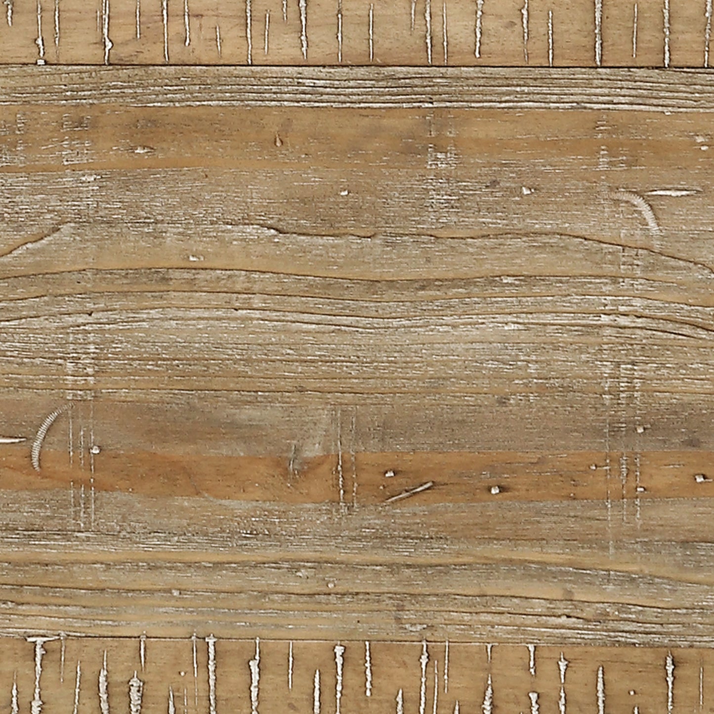 Distressed wood paneling texture with weathered white paint accents