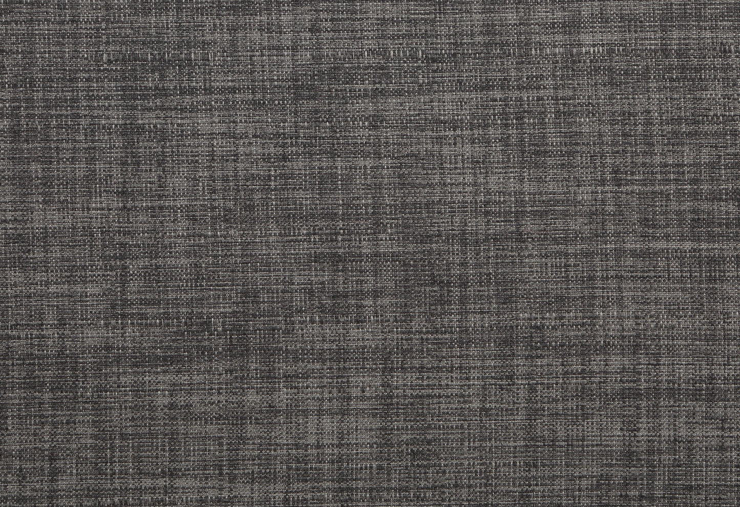 Charcoal grey textured weave fabric swatch