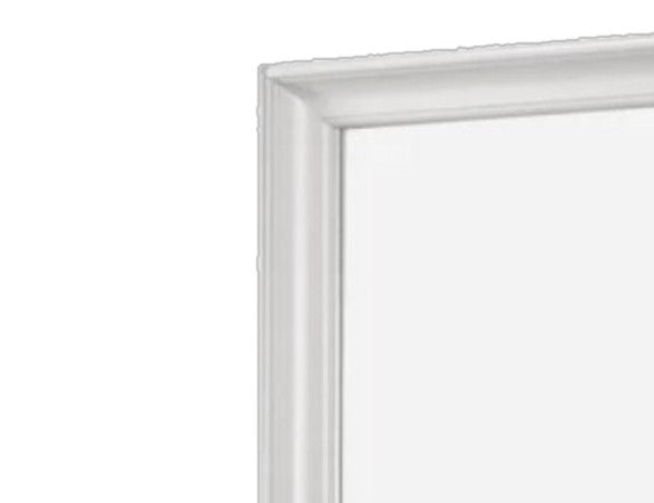 White ornate picture frame corner detail