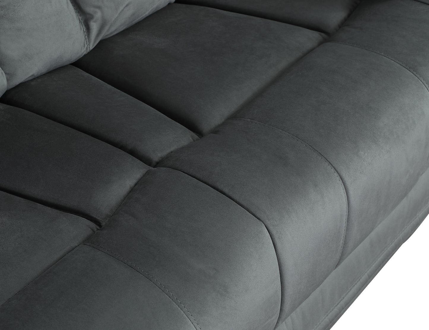 Comfortable Reclining Sofa with Lumbar Support in Gray