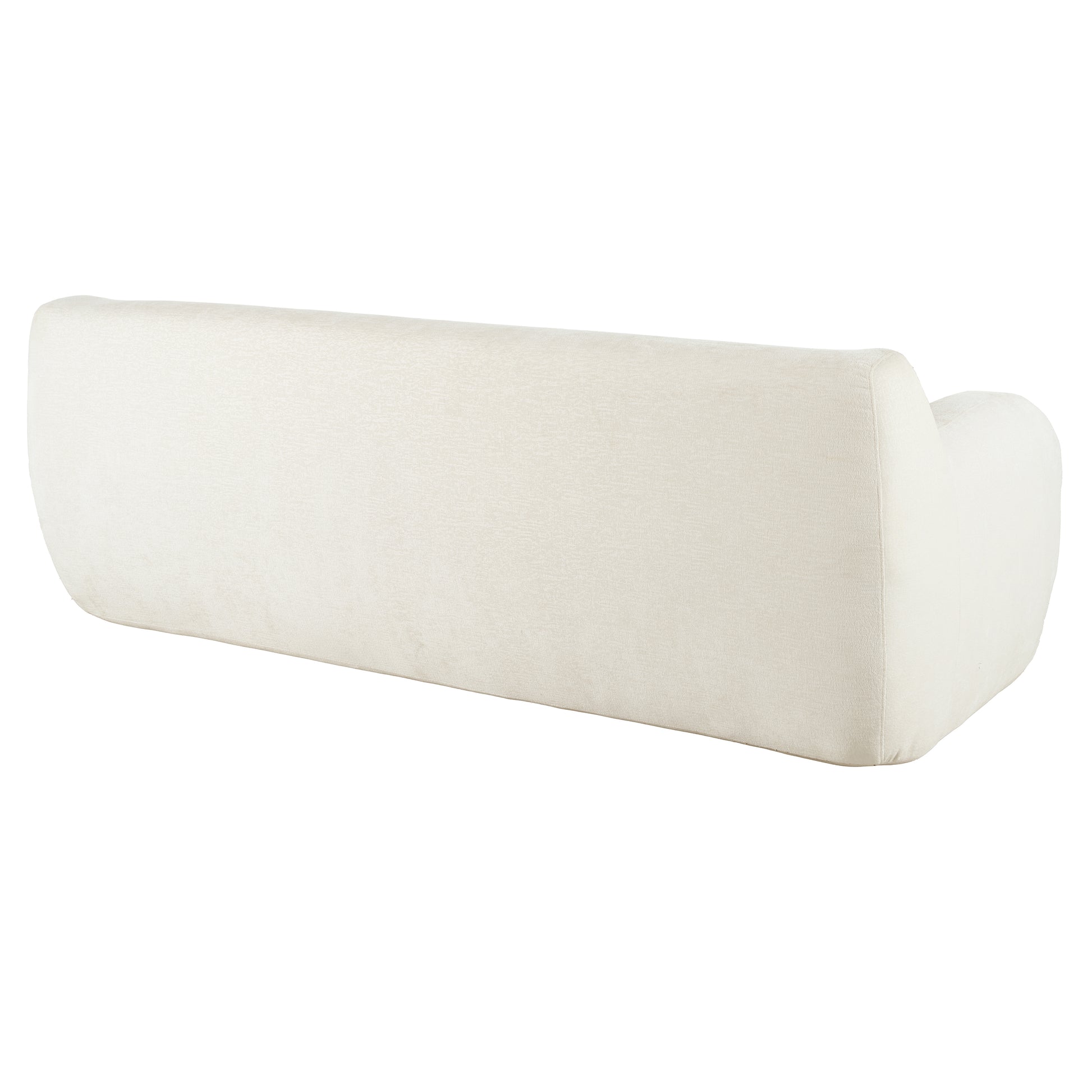Cream upholstered sofa