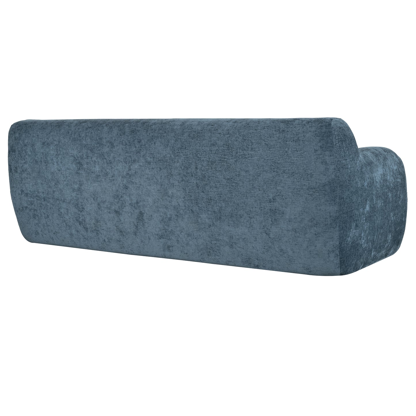 Elegant teal velvet sofa