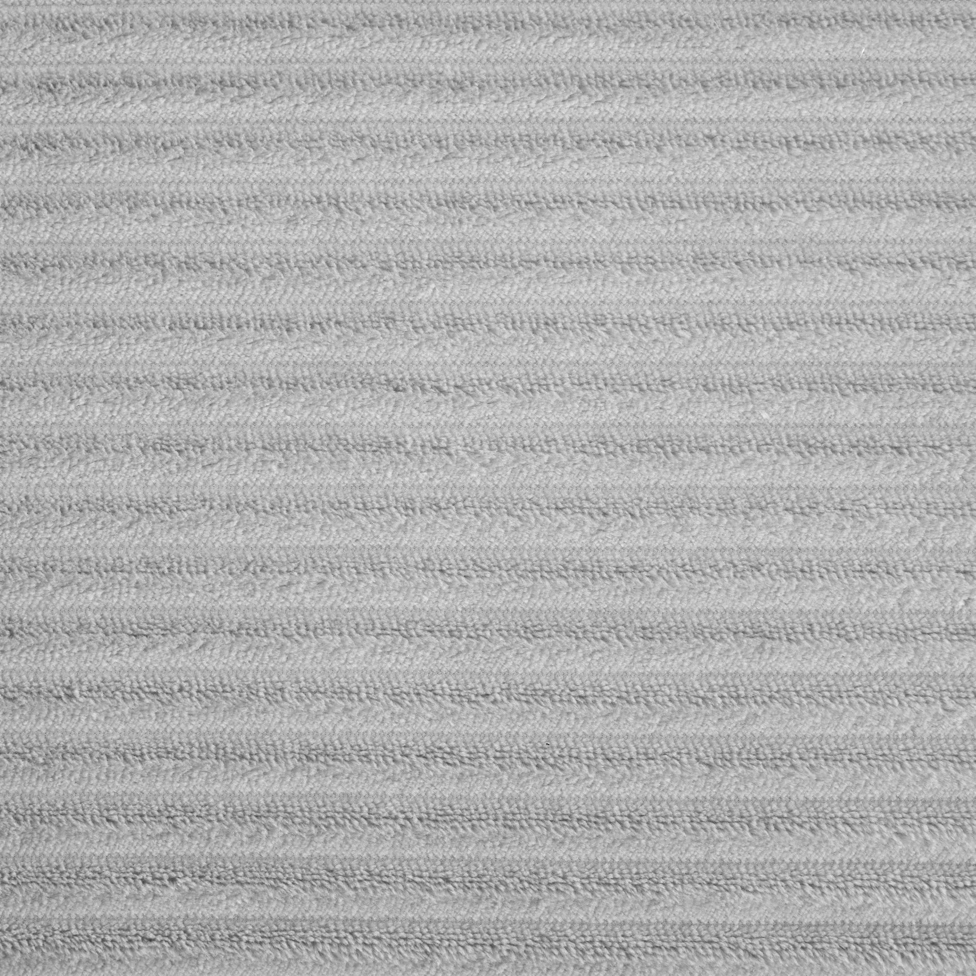 Grey ribbed terry cloth fabric closeup texture