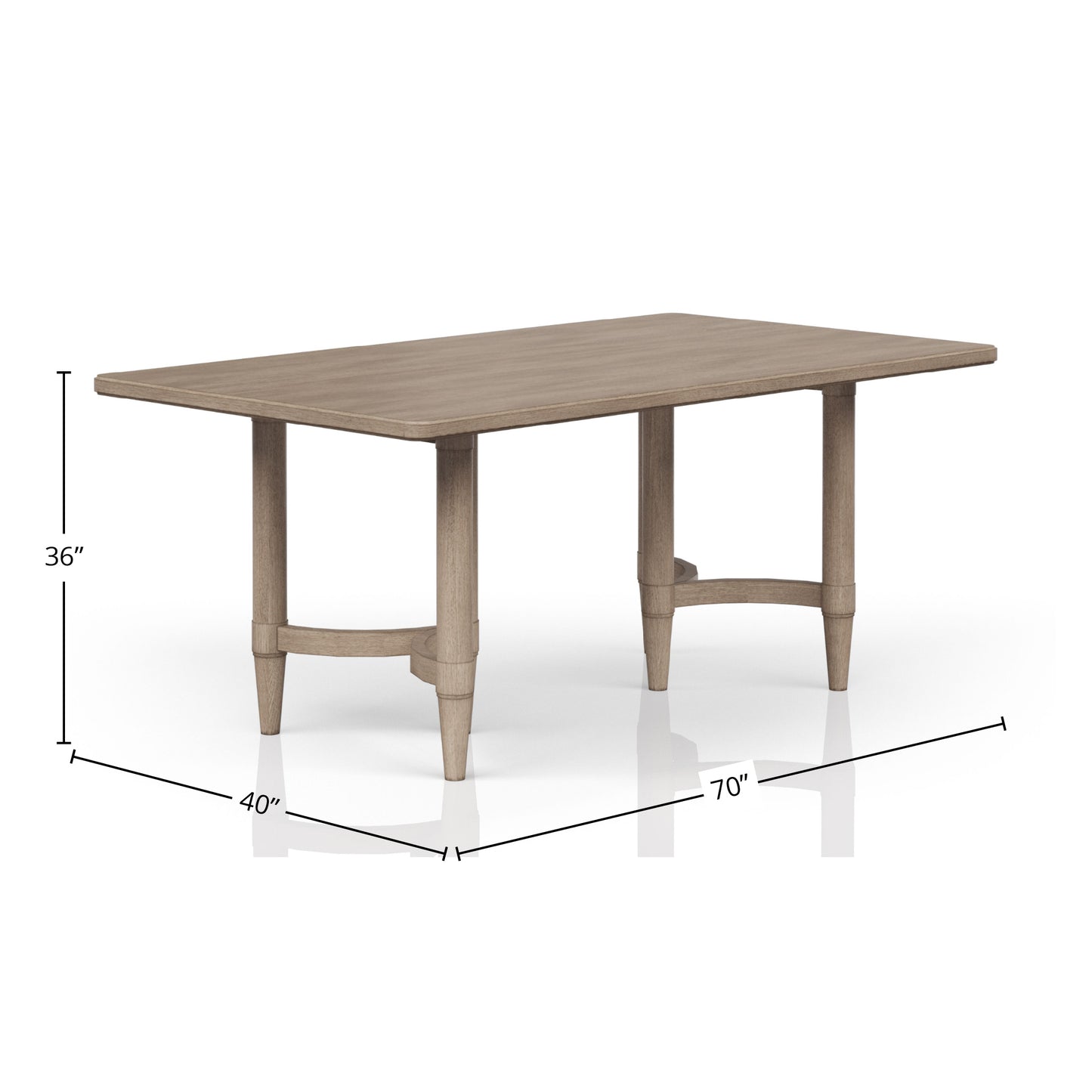 Rustic oak dining table