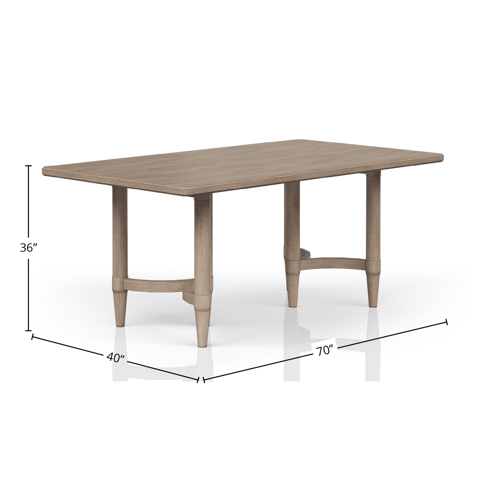 Rustic oak dining table