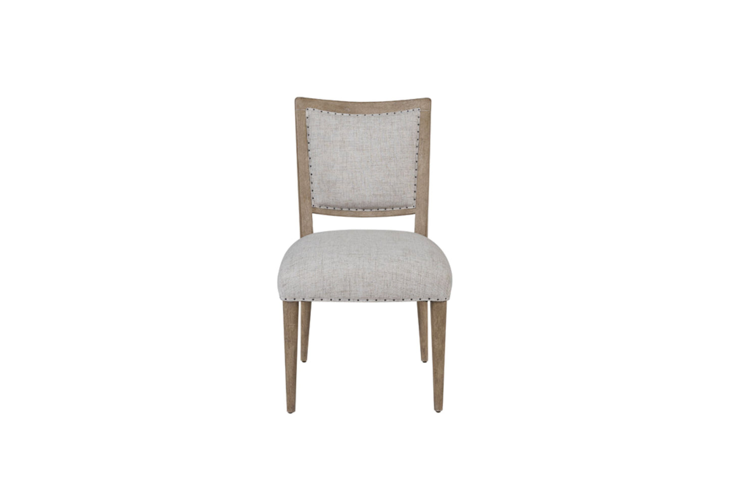 TREATLIFE HOME Oversized Side Dining Chair Set of 2, Web Seating, Foam Fill, Polyester Upholstered, Sand Colored Finish