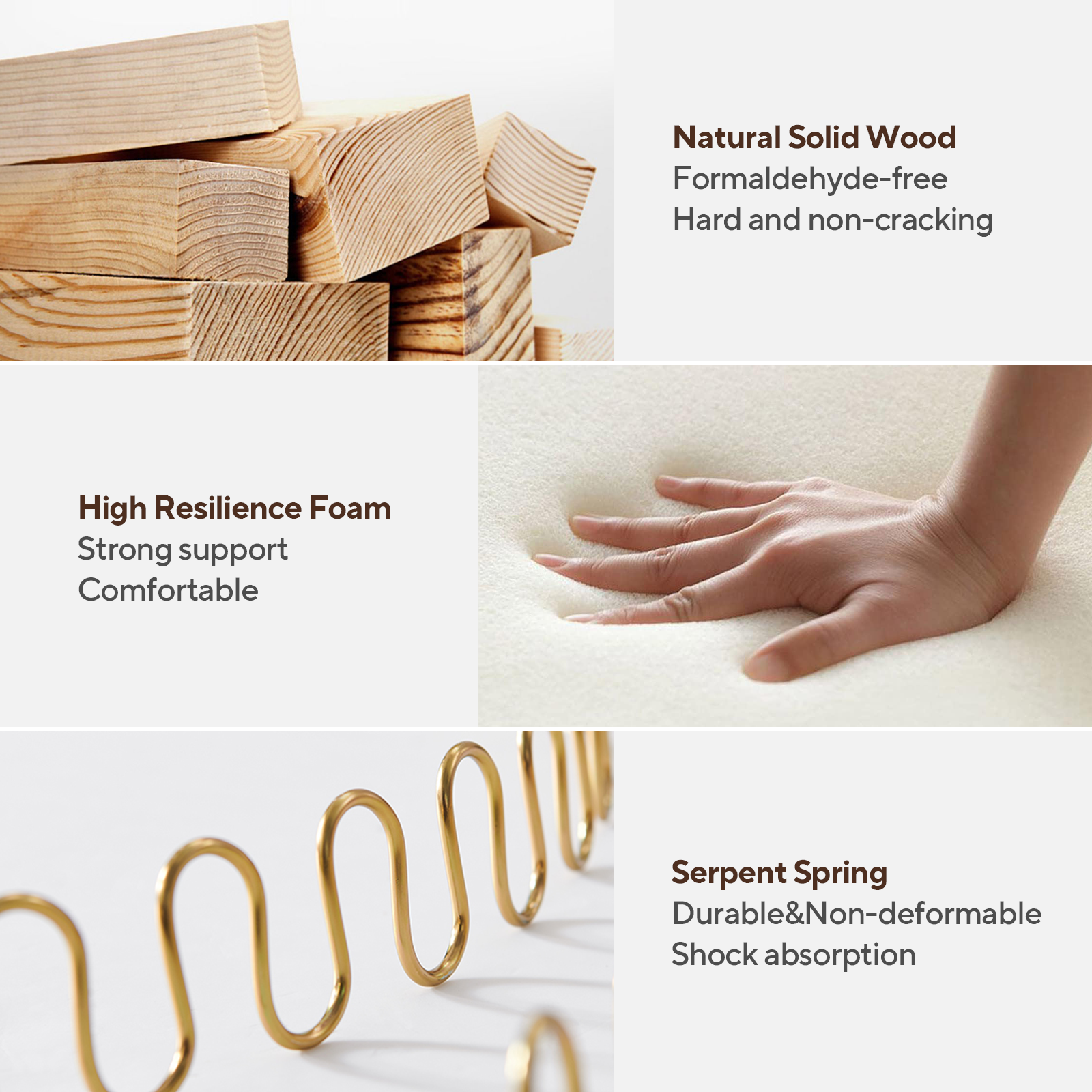 Stack of natural solid wood blocks formaldehydefree and durable