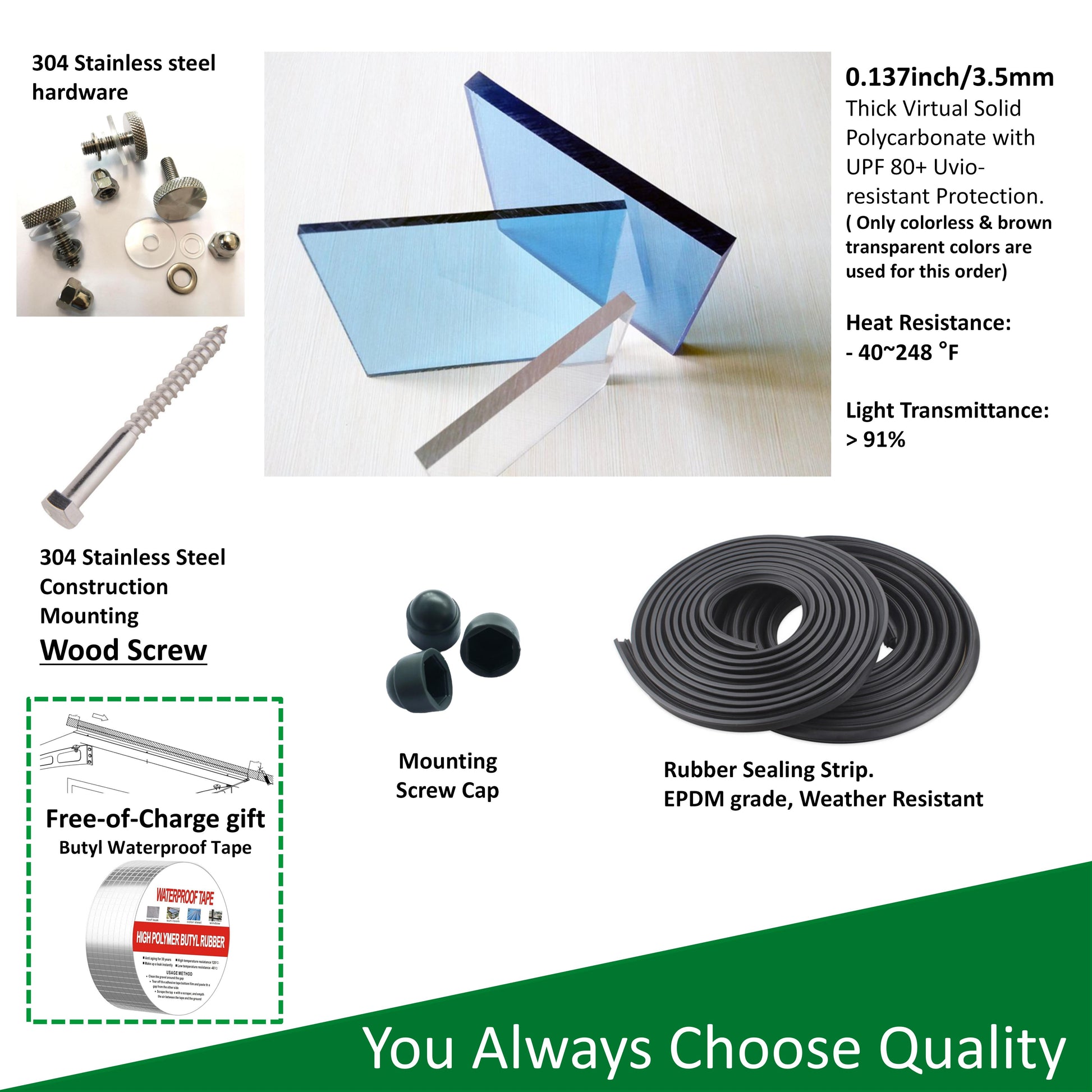 Assortment of  stainless steel hardware including nuts washers and thumb screws