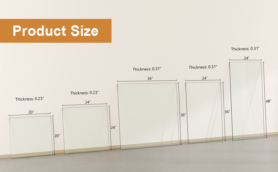 x  x  clear acrylic panel