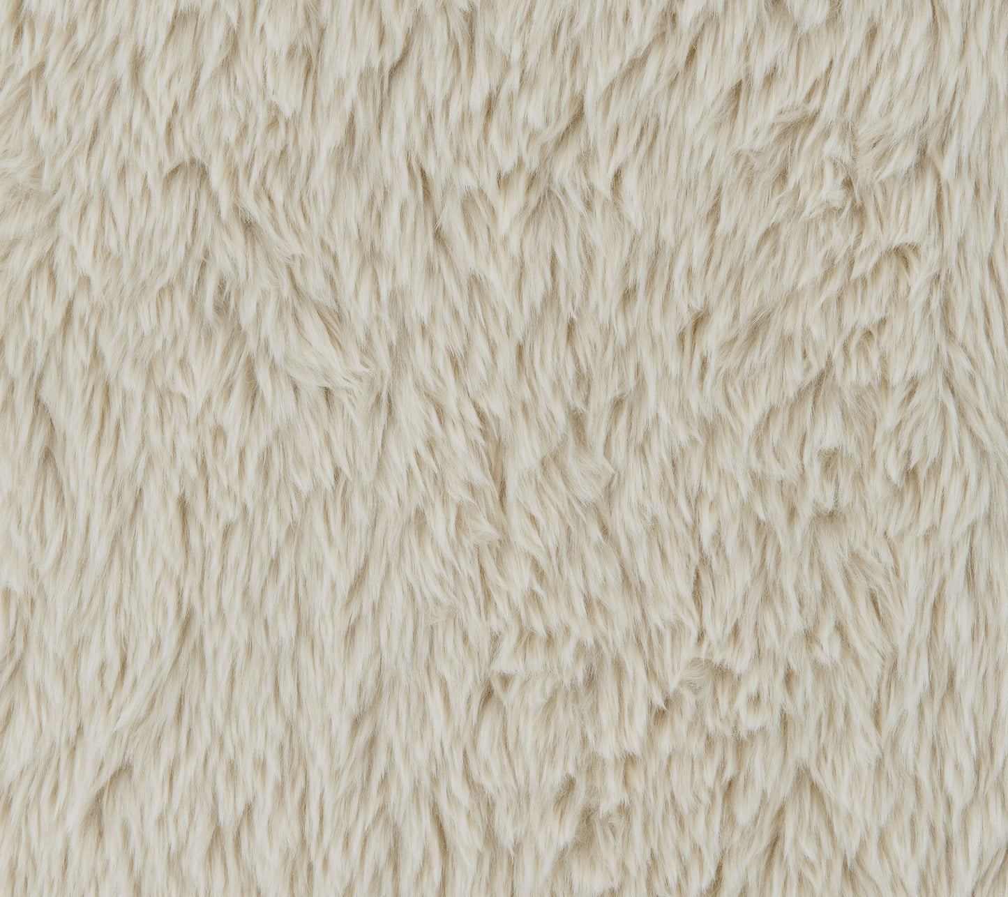 Creamy beige faux fur fabric