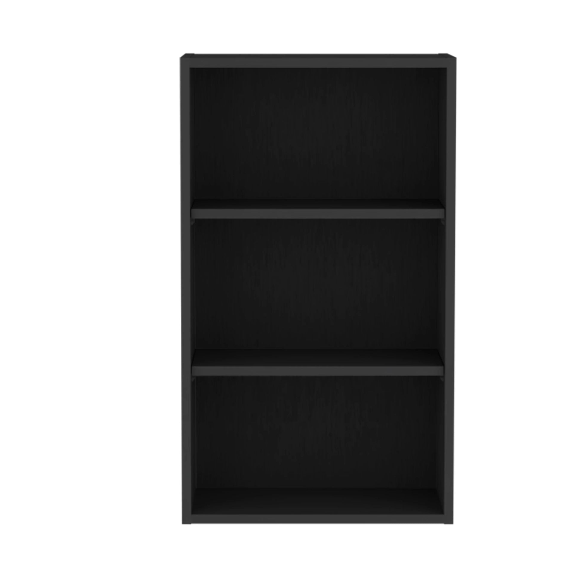 Modern black shelf bookcase for home organization