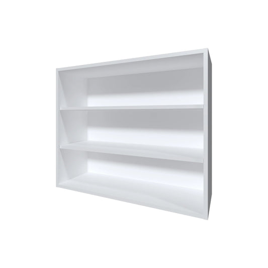 White threeshelf wallmounted bookcase
