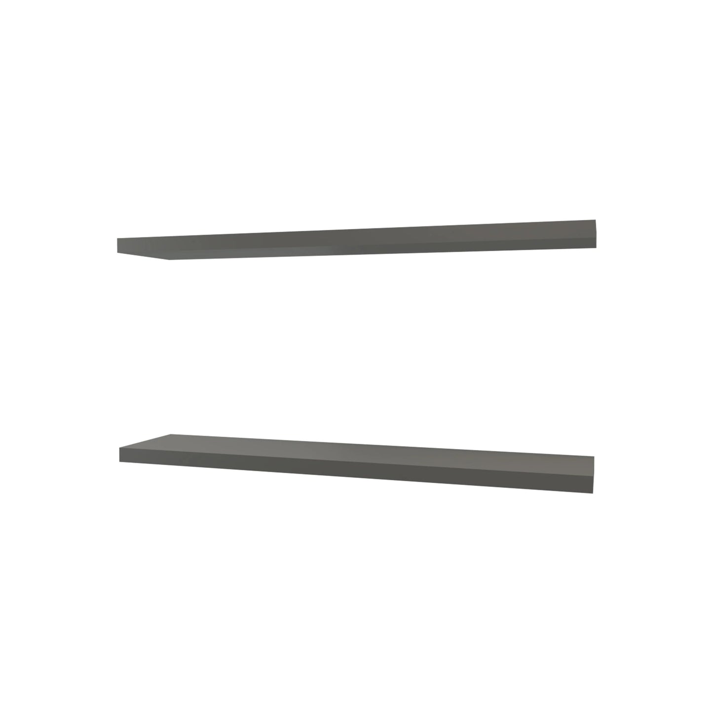 Modern grey floating shelf