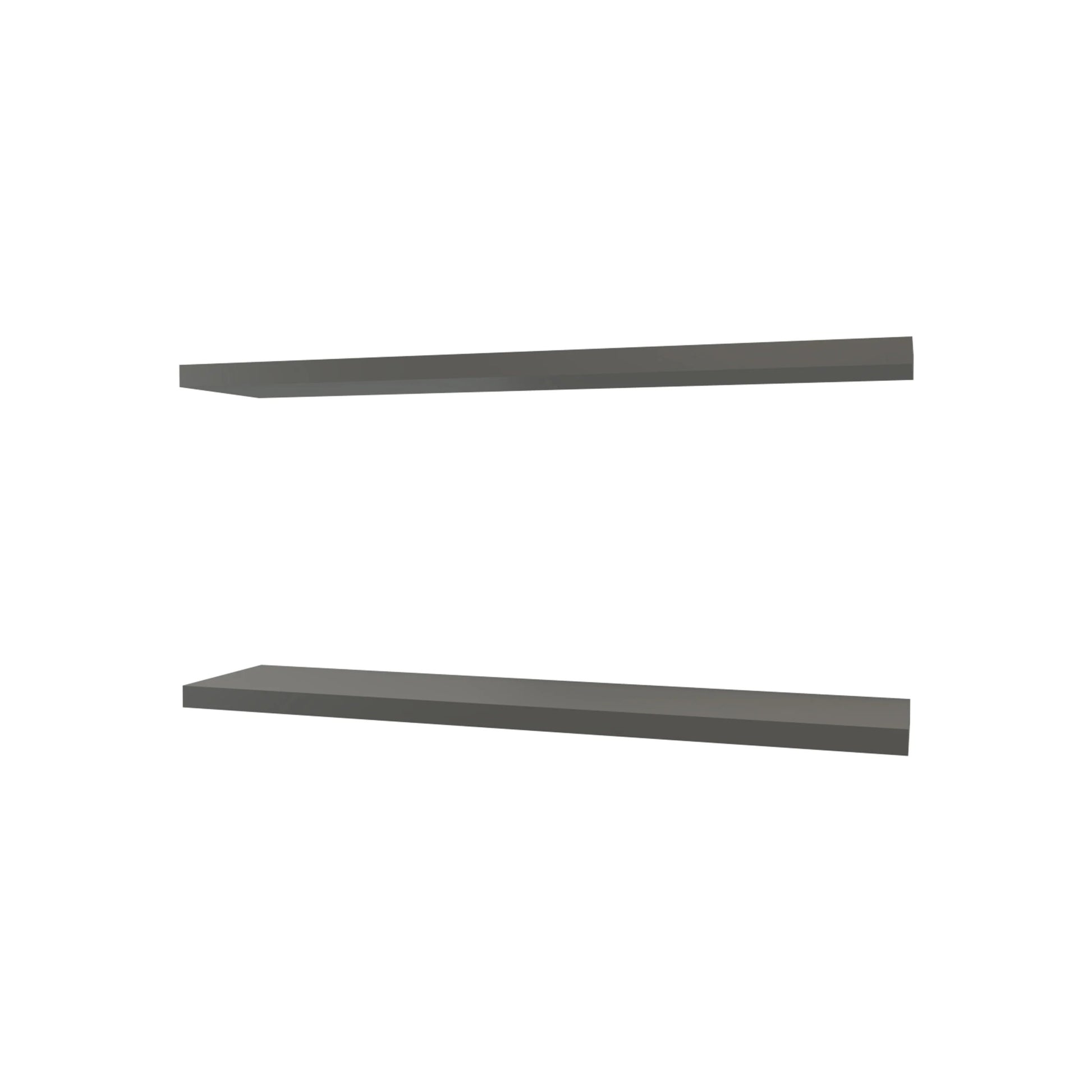 Modern grey floating shelf