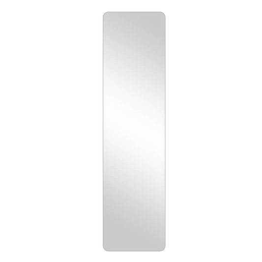 Fulllength frameless mirror with rounded corners