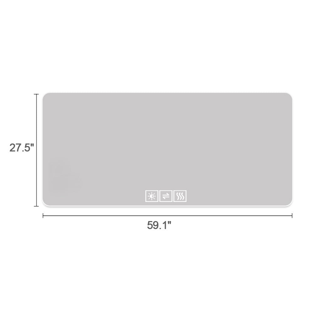 Modern LED mirror  x  with touch controls for light and defogger