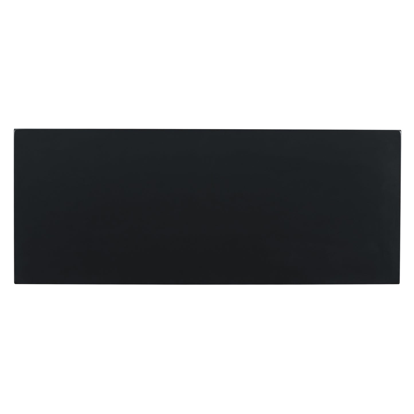 Sleek black modern console table