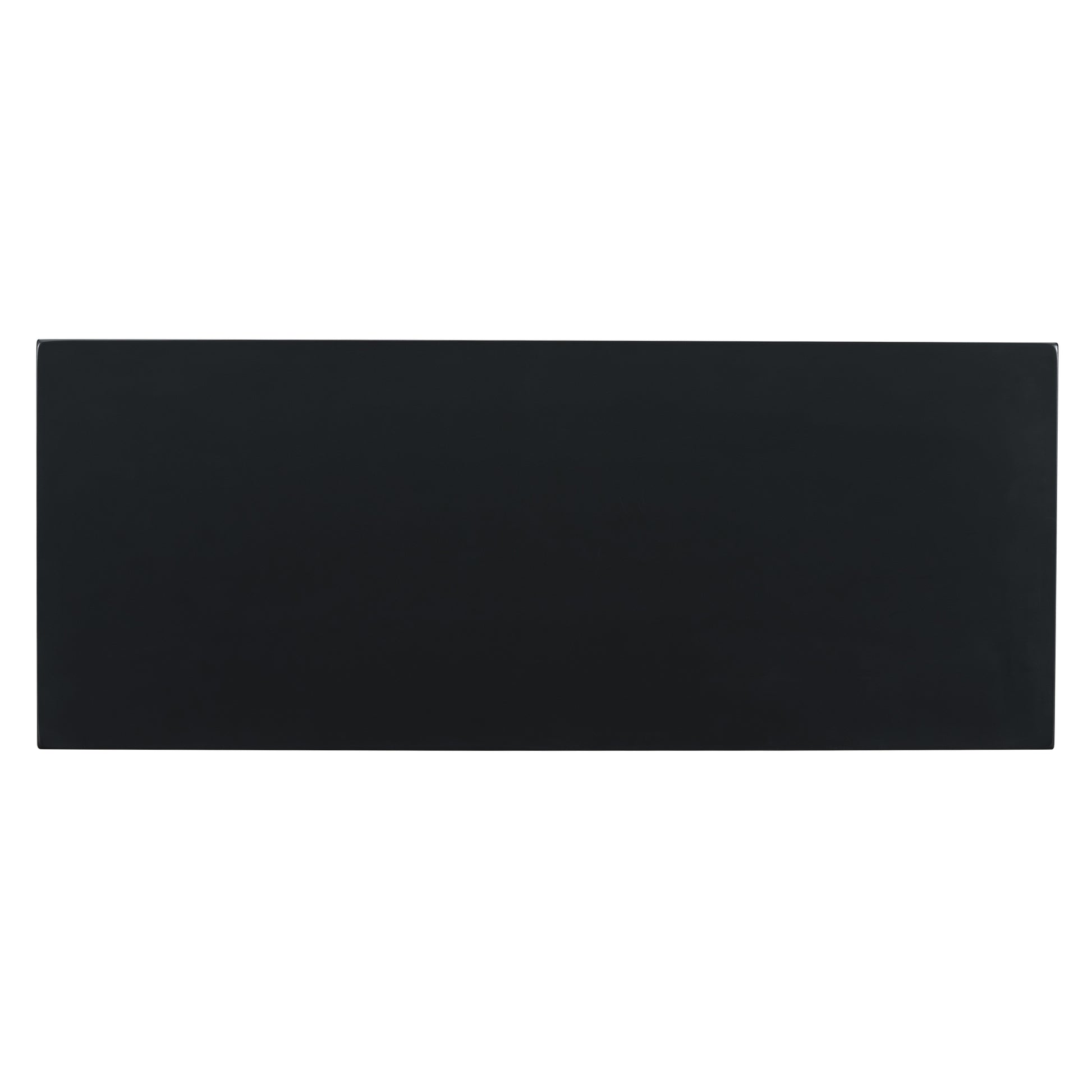 Sleek black modern console table