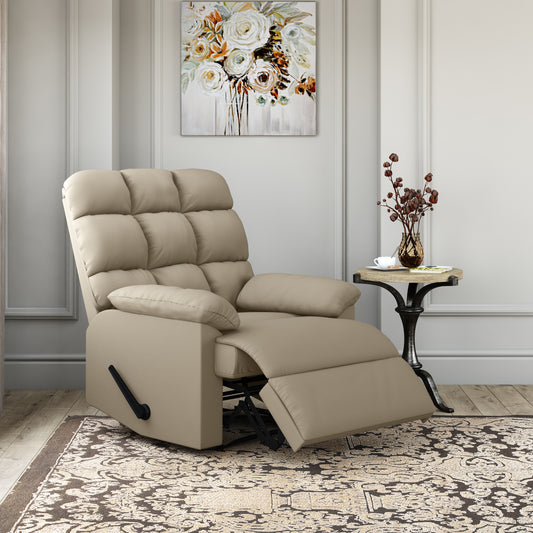 TREATLIFE HOME Granada Recliner with Ultra-Padded Comfort and Space-Saving Design, Khaki