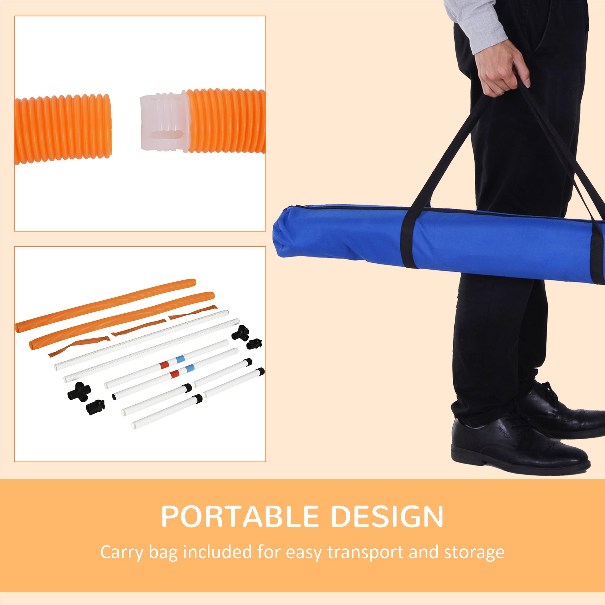 Orange flexible conduit pipes with white connectors ideal for electrical installations