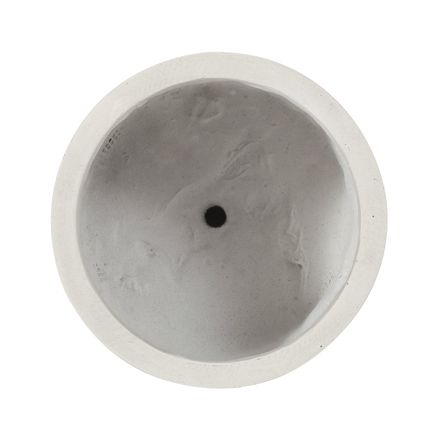 Minimalist concrete planter with drainage hole perfect for modern decor