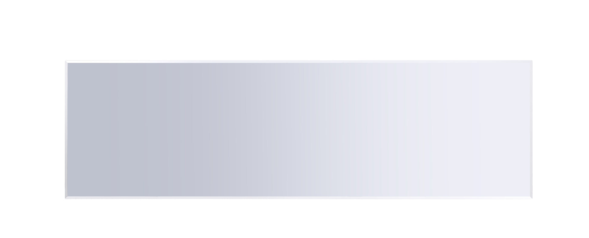 Minimalist rectangular vanity mirror with a beveled edge Essential bathroom decor