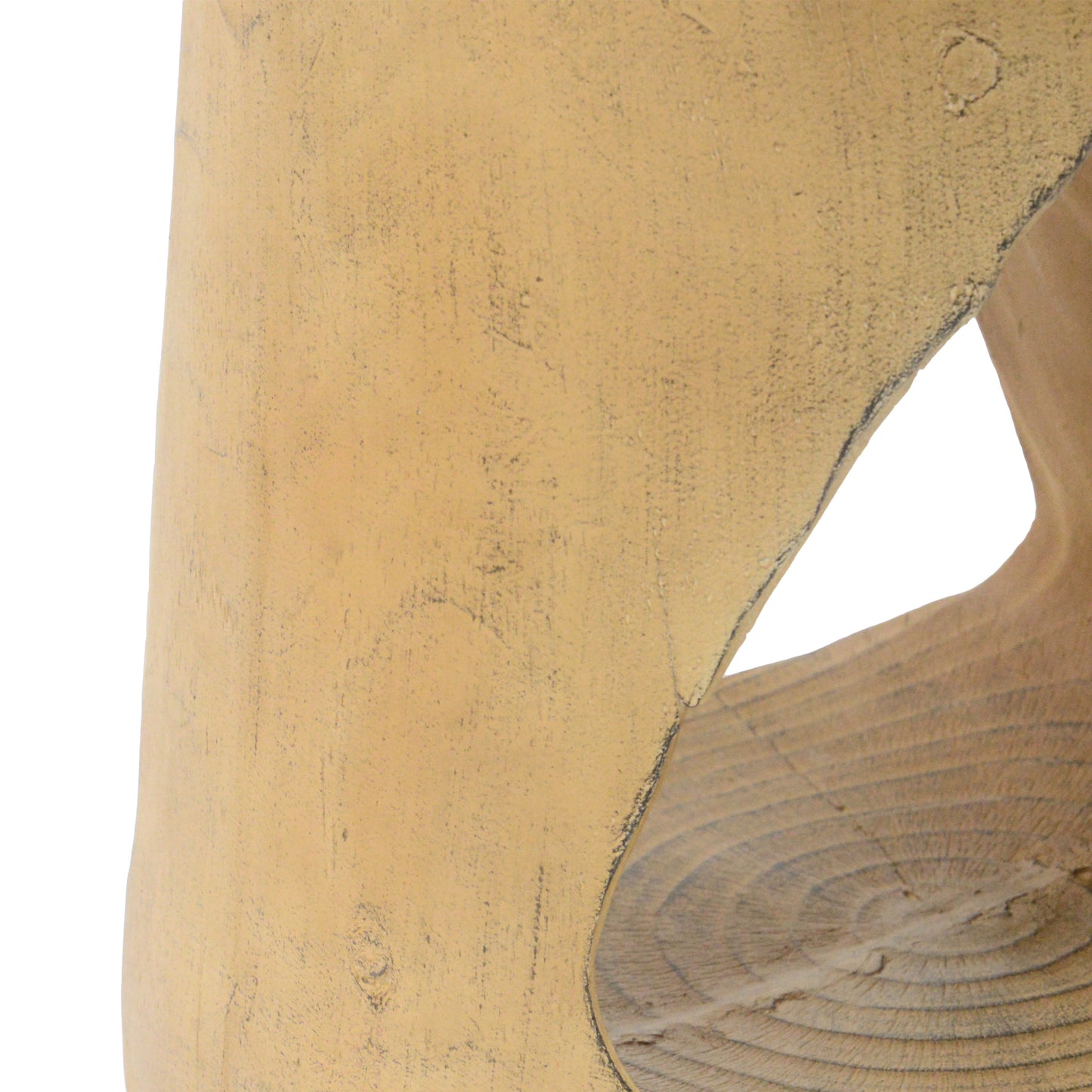 Textured yellow ceramic vase with organic carved detailing perfect for modern decor
