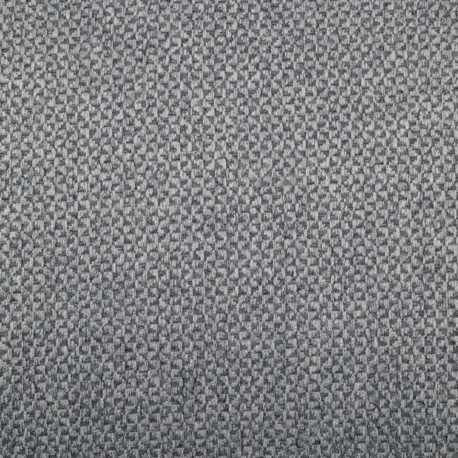 Closeup of textured gray woven fabric upholstery material ideal for sofas