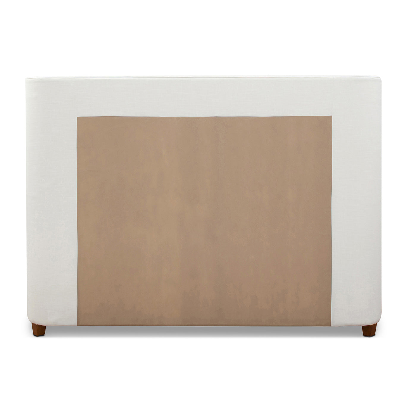 Upholstered Headboard in neutral beige and white modern bedroom furniture
