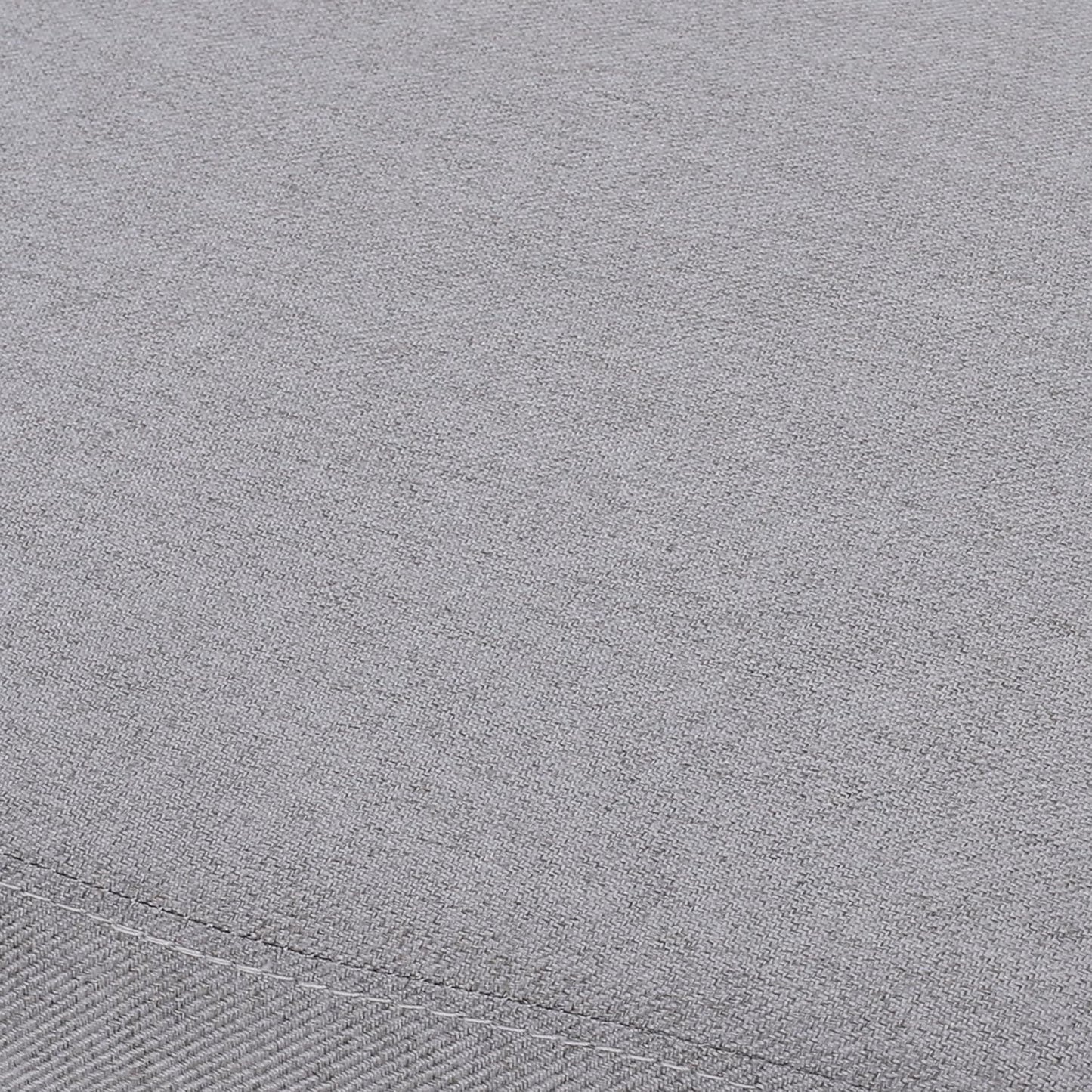 Closeup of textured grey woven fabric ideal for upholstery or apparel