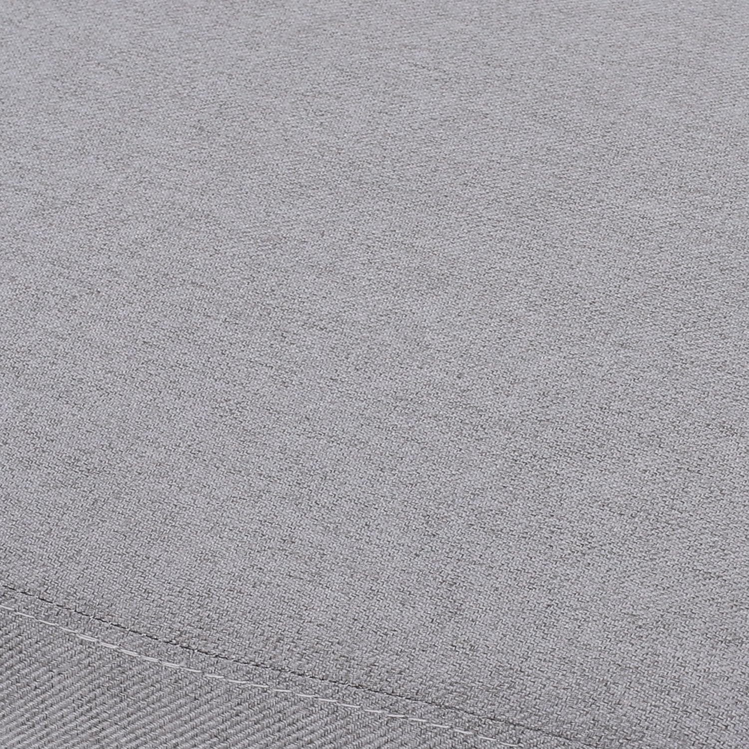 Closeup of textured grey woven fabric ideal for upholstery or apparel